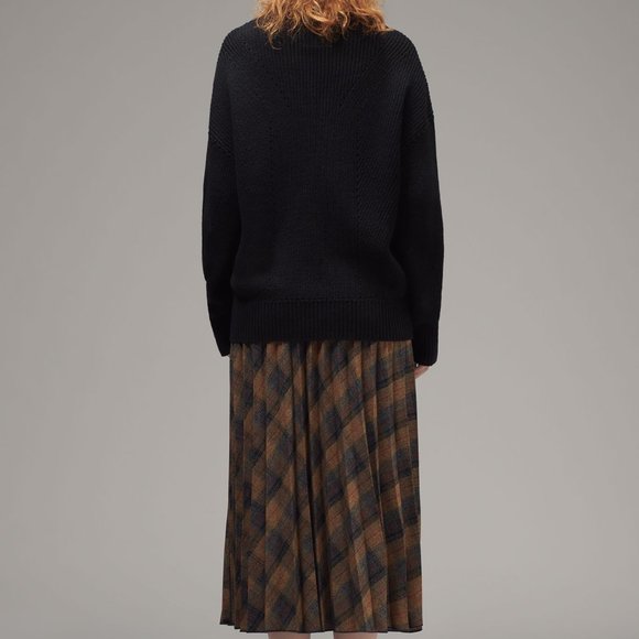 Ladies' Pointelle Sweater GREY (LYK-008) - Picture 7 of 7